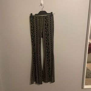 Bohemian Printed Soft Flare Pants. New and Never Worn!